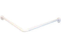 Csslr Plus universal bruseforhængsstang Ø25 mm i hvid aluminium/plast - mål: 70 x 165 cm, 80 x 80 cm eller 90 x 90 cm